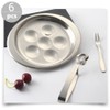 Luxshiny 6Pcs Escargot Tongs and Forks Set, Stainless Steel Snail