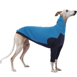 Whippet Jumper Fleece, Italian Greyhound Sweater Whippet Sweatshirt Italian Greyhound Fleece Shirt Dog Pullover for Small Dogs(Blue, S)