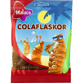 Malaco ColaFlaskor (Cola bottle) Cola Taste Gummy Candy 2 packs of 80g