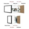 TOFOREVO Three Picture Frame 4x6 and 5x7 Wooden Hinged Folding