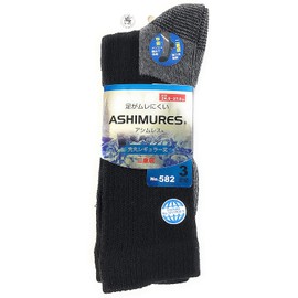 PAX Select #582P Special Knitting, Assimless Instep, Double Layer Soles, Tear Resistant, Regular Round Toe Socks, Set of 3, assorted