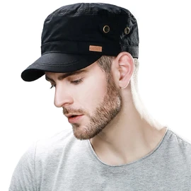 Siggi Men's Cap, Casual, Large Size, UV Protection, Breathable, For Outdoor Activities, Fishing, Golf, Watching Sports, All Seasons, 68033-black