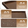 YELARXI Wooden Serving Tray Square Wood Serving Tray Decorative Platter,