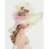 ZYACTU Women's Organza Church Kentucky Hat Fascinator Cocktail Tea Party