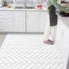 Large leather kitchen mat, waterproof PVC, large kitchen mat, large