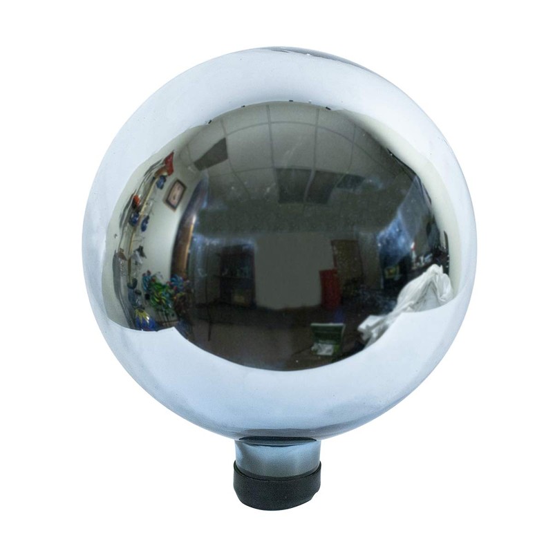 Echo Valley 8102 10-Inch Glass Gazing Globe, Silver