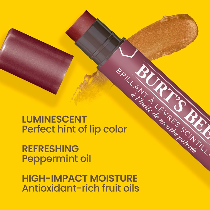 Burt's Bees Burt's Bees Lip Shimmer Fig, Moisturising Lip Shimmer