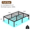 HusDream Full Size Bed Frame 18" Full Bed Frame LED