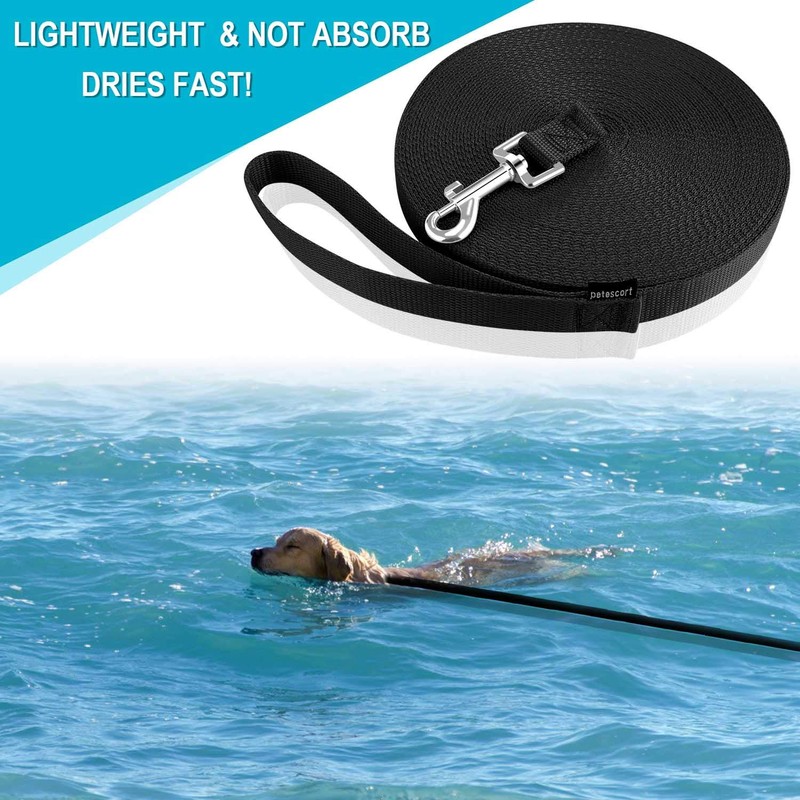 PETESCORT 15ft 20ft 30ft 50ft Long Lead-Training Leash/Long Line Dog