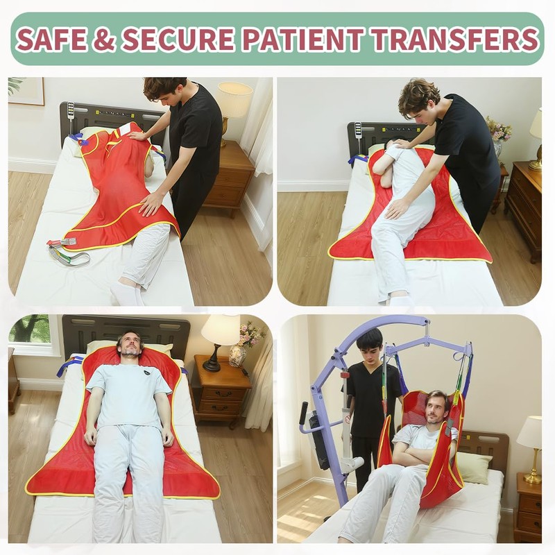 EZ Assistive Universal Full Body Patient Lift Sling,Medical Sling for