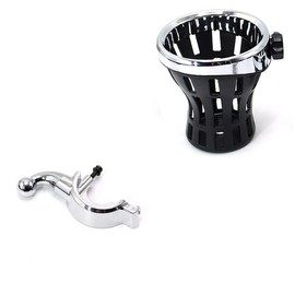 New Motorcycle Drink Cup Holder Water Bottle Cup Basket Cup Stand Accessories for Honda Gold Wing Tour DCT Airbag GL1800 F6B (argent)