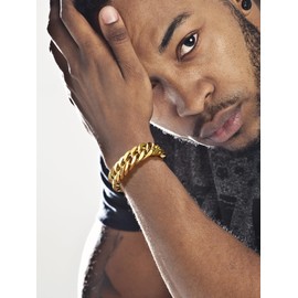 Hip Hop Bracelets Miami Cuban Link Chain Bracelet Mens Fashion Jewelry