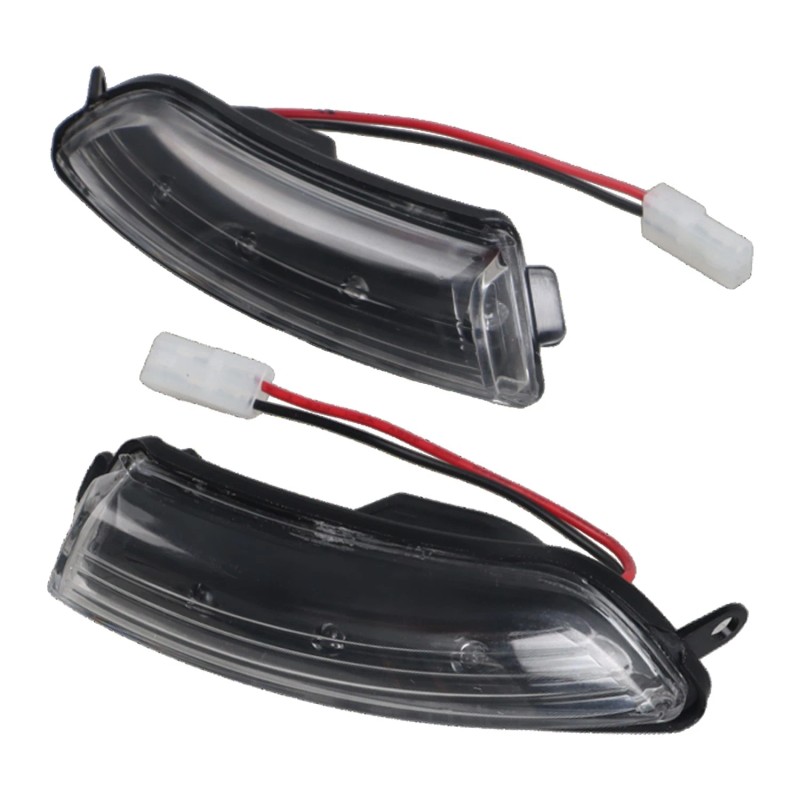 WF-AUTO Clear LED Wing Side Mirror Blinker Turn Signal Lamps