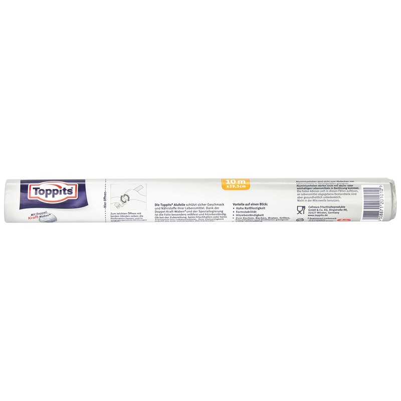 Toppits Aluminium Foil Refill Roll 10 m Silver