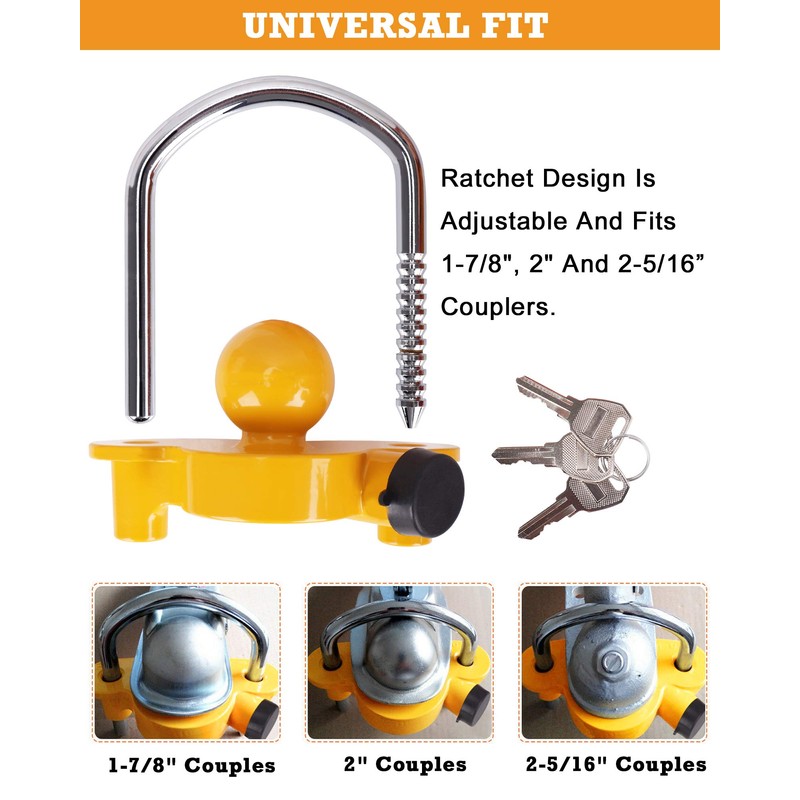 Turnart Trailer Lock, Hitch Lock, Trailer Hitch Lock, Trailer Coupler