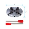 DEEFIINE 6 Inch Wood Lathe Chuck Set 1" x 8