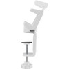 InLine® Table Clamp for Power Strip Swivel Screw Clamp White