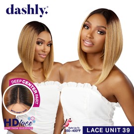 Sensationnel Dashly lace Front Wig - Dashly lace Unit 41 hand tied ear to ear soft lace synthetic 5 Inch Deep Part - Dashly lace Unit 41 (LIGHTASHBROWN)