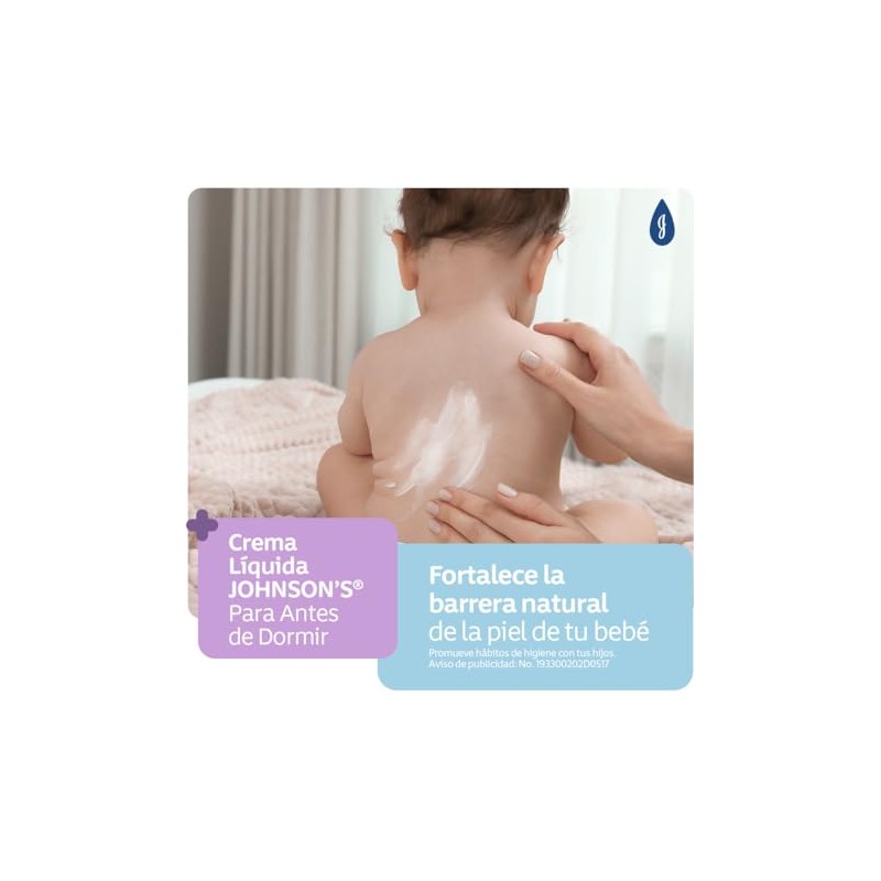 JOHNSON'S Crema Corporal Para Bebé Antes de Dormir 200 ml