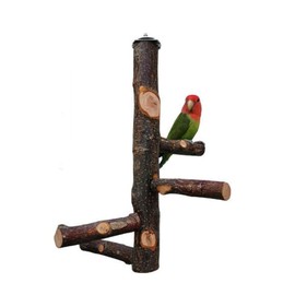 POTATO Parrot Perch, Set of 5, Bird Perch, Nail Sharpener, Natural Wood, Parakeet, Cage Accessory, Wooden Stage, Stand, Beak, Chew Toy Cage Accessory, Parrot Pet Supplies, For Cages, Bird Perch,