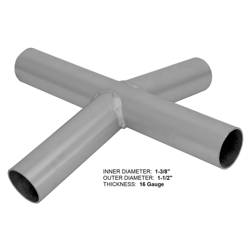 Canopy Carport Frame Fittings Set 1-3/8 Inch Low Peak Shed