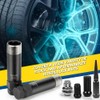 6 Spline Lug Nut Socket Set,2 Piece Lug Nut Key
