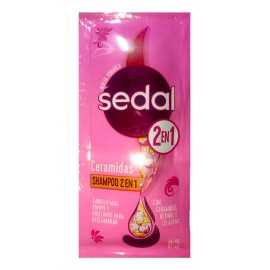 Shampoo Sedal Ceramidas 10 Ml | 12 Exhibidores De 24 Sobres