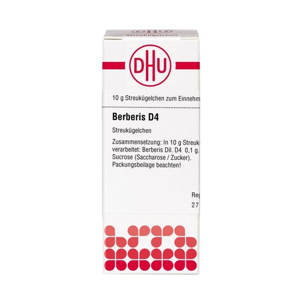 DHU Berberis D4 Streukügelchen, 10 g Globuli