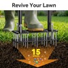 Knee-Friendly Lawn Aerator Tool, Manual Lawn Aerator for Yard,Spring Loaded