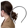 Herbeluemily Headband Hair Band, Faux Leather, Fine, Stylish, Adult, Casual,