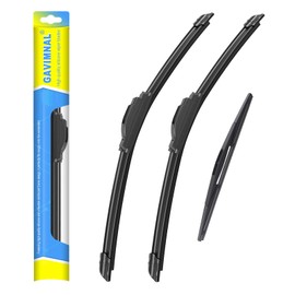 Gavimnal® 26"+20"+14" Silicone Wiper Blades Replacement For Acura MDX 2014-2023,All-Season Front Rear Windshield Wiper Blades(Set of 3)