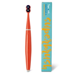 SuperMouth SuperBrush Jr. Kids Manual Toothbrush – Soft Bristles Conform to Teeth for Gentle, Effective Cleaning, Fun Design, AR Learning Guide