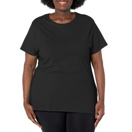 Just My Size Plus-Size Pure Cotton Jersey T-Shirt, Wide Classic Crewneck Tee for Women
