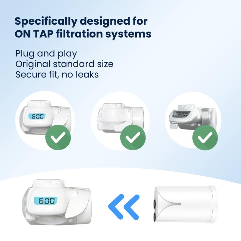 GLACIER FRESH On Tap HF/V/V-MF Water Filter (600L-4 Months)