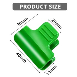 Gewächshaus-Clips, 11 mm Pflanzenclips, sichere Befestigung von Gewächshausfolien und Verlängerung der Wachstumsperiode, ideal für Gartennetze und Schatten-Tunnelreifen, 50 Stück