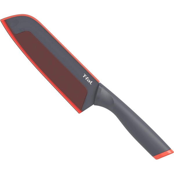 T-fal K13402 Fresh Kitchen Santoku Knife, 6.5 inches (16.5 cm), Titanium Reinforced Coating
