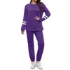 RUBZOOF Two Piece Outfits for Women Sweatsuits Sets Drawstring Sweatpants