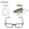 GOIEHIR Safety Glasses, Side Shields, 4 Pairs of Glasses, Side