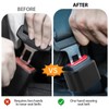 Houlishu 2 PCS Seat Belt Buckle Holder, Durable Silicone Material,Car
