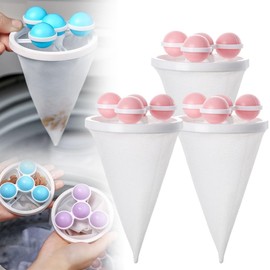 Upgrade Pet Hair Remover for Laundry, 2026 New Reusable Floating Washing Machine Filter Bags, Laundry Pet Hair Catcher Hair Filter Washer Cleaning Mesh