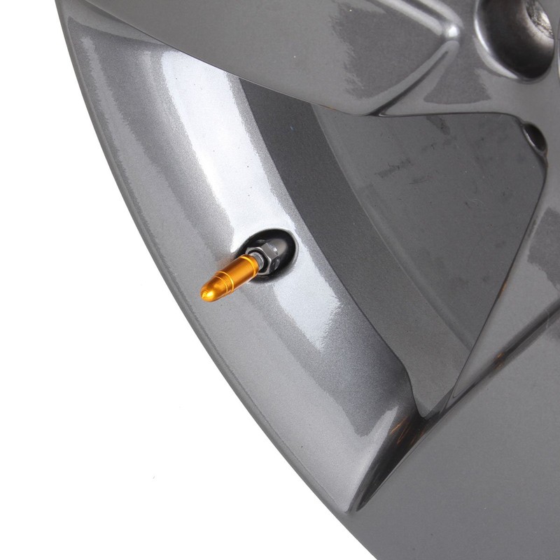TOMALL Gold Valve Stem Caps Bullet Style for Bike Motorcycle
