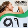 Original StoneStream Universal Shower Hose Black -Replacement Hose with Standard