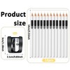 Lexziuo 12PCS White Barber Pencil for Lineup & Beard, Hairline