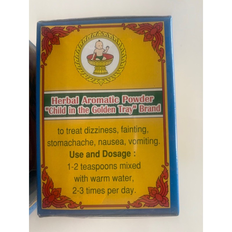 FIVE PAGODAS YA-HOM POWDER Herbal aromatic powder Traditional Thailand Herbs