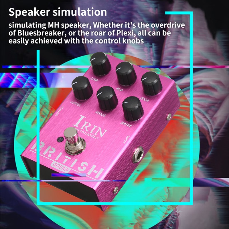 IRIN Mini Guitar Effect Pedal M-SHALL Speaker Simulator Cabinet Simulator