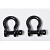 2 Pack Black - Rigging 5/8" Bow Shackles D Ring