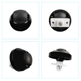 Hsupez Staubsaugroboter Zubeh?r, Vorderrad, Silent Wheel, Ger?uscharmes Vorderrad, Frontrad, Reifen, Rad, f1r Roborock Kehrmaschine S65/S55 Max/S65 Pure/S7/S8/T7S/T8/G10/G20 Universalrad (Schwarz)