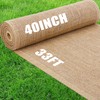 Butarfe 40" x33 Feet Gardening Burlap Roll, Natural Burlap Fabric,