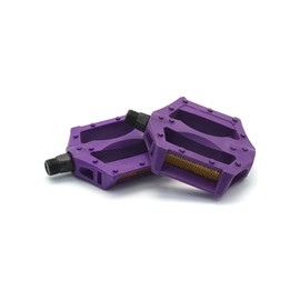 TAHUAON Pair of 9/16" Kids Resin Pedals with Reflectors Purple