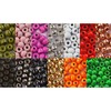25 x BRASS beads 3,2 mm 1/8" (0,1g) FLUO ORANGE